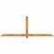 Ekena Millwork Eugene Rough Sawn Timber Gable Bracket, Western Red Cedar, 96"W x 36"H x 4"D x 4"F, 9/12 Pitch GBW096X36X0404EUG00RWR - alternate 1